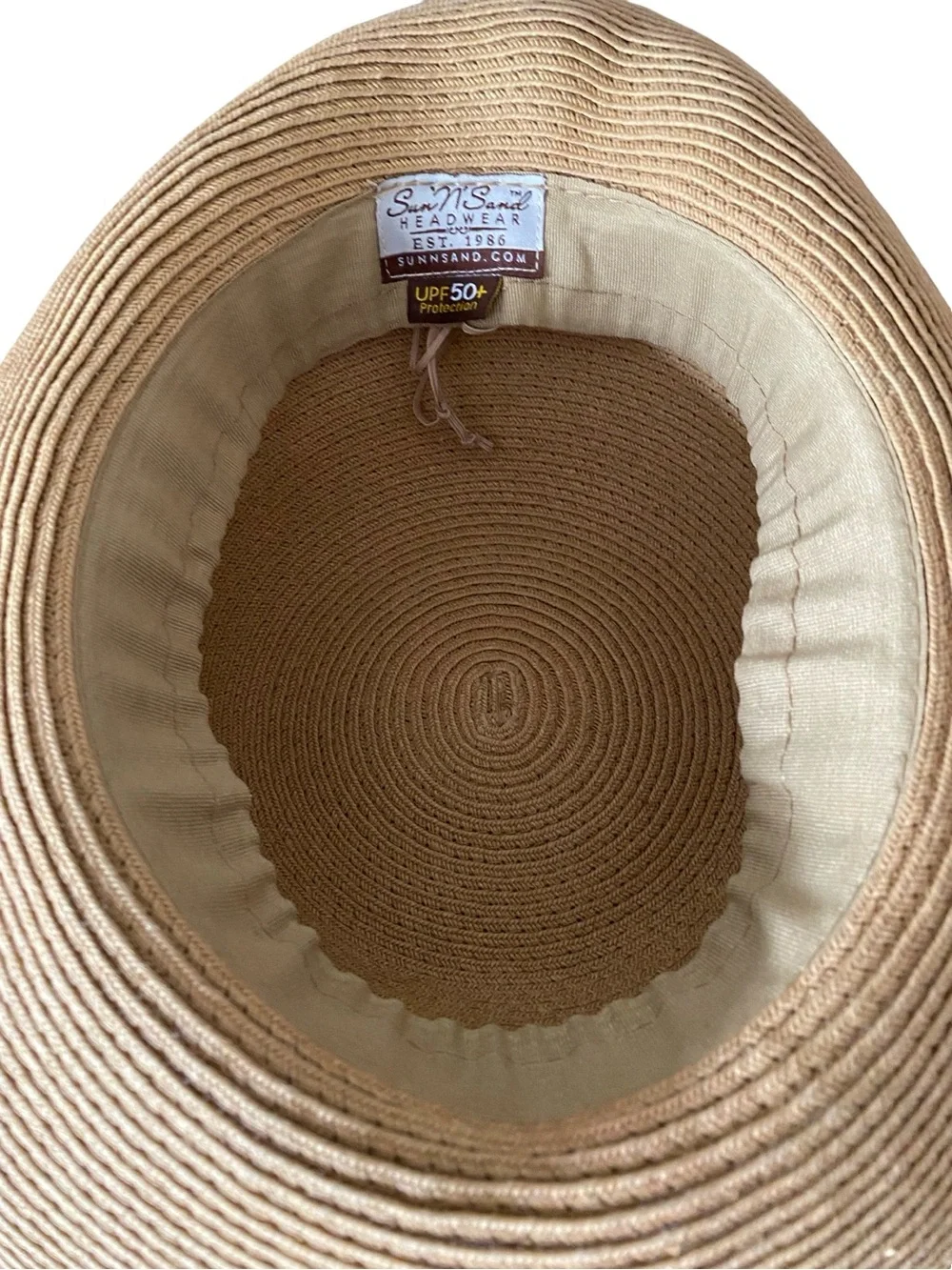 Sun N Sand UPF 50+ Straw Sun Hat - Neutral Beige